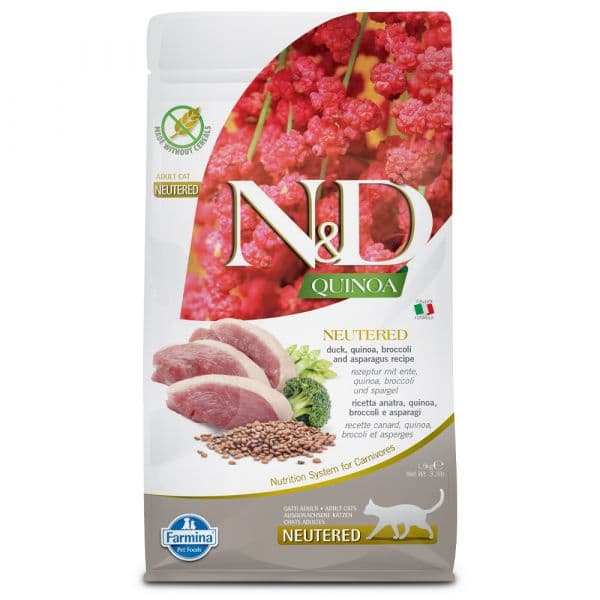 Farmina N&D Quinoa Neutered Adulto Pato Cat 1,5Kg