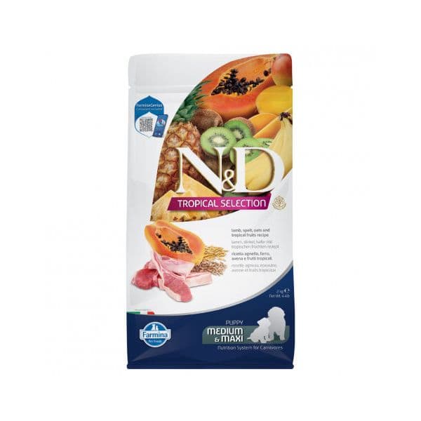 Farmina N&D Tropical Selection Cordeiro & Frutas Tropicais Cão Médio/Grande 2Kg