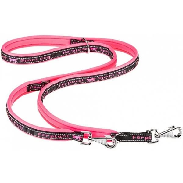 Ferplast Trela para Cão Sport 200 x 2.5 cm Nylon Rosa/negro 499849