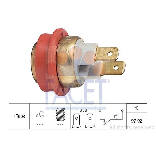 Facet Interruptor de Temperatura, Ventilador D - 7.5093