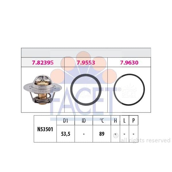 Facet Termóstato, Líquido de Refrigeração - 7.8499