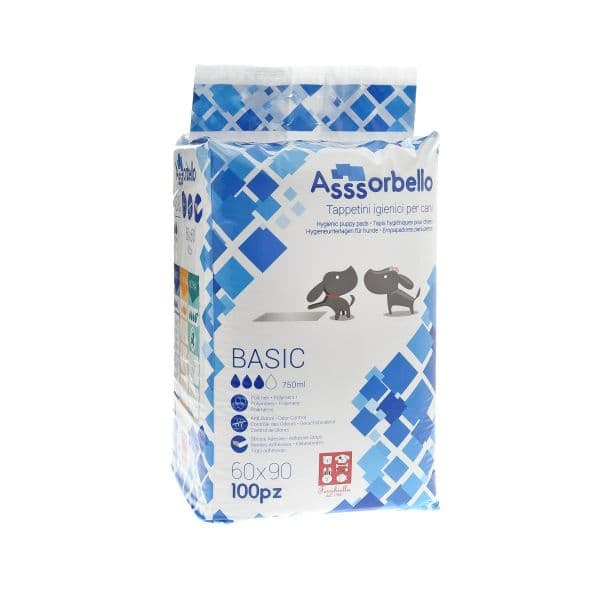Assorbelo Tapete Higiénico Básico 100un 60x90cm