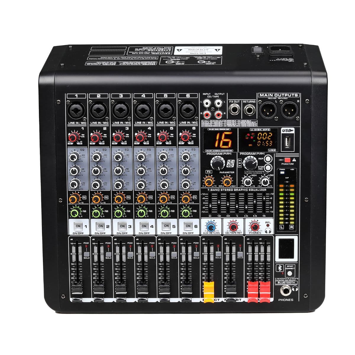 Mesa de Mistura com 8 Canais e DSP