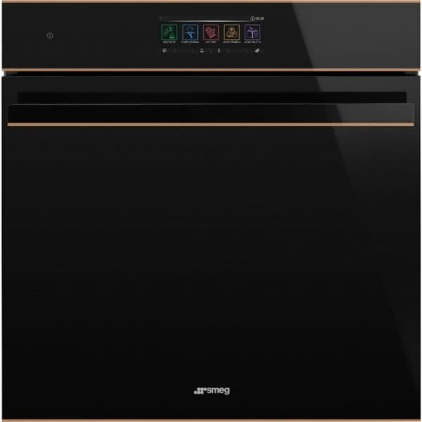 Forno Smeg SO6606APNR 68 L - Preto e Perfis Cobre