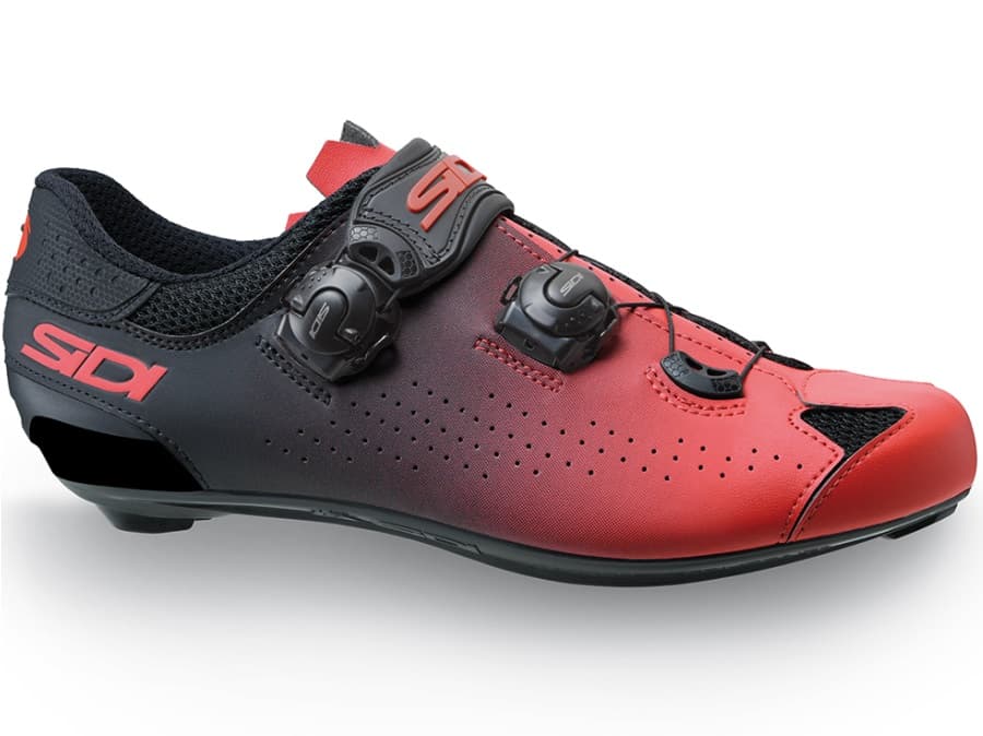 SAPATOS CICLISMO ESTRADA SIDI GENIUS 10 VERMELHO/PRETO