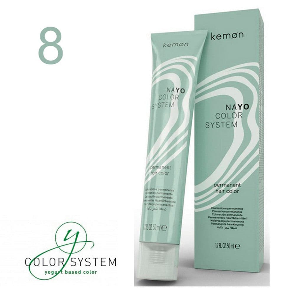 Kemon - Tinte Nayo Color Natural 8 Rubio Claro 50 ml