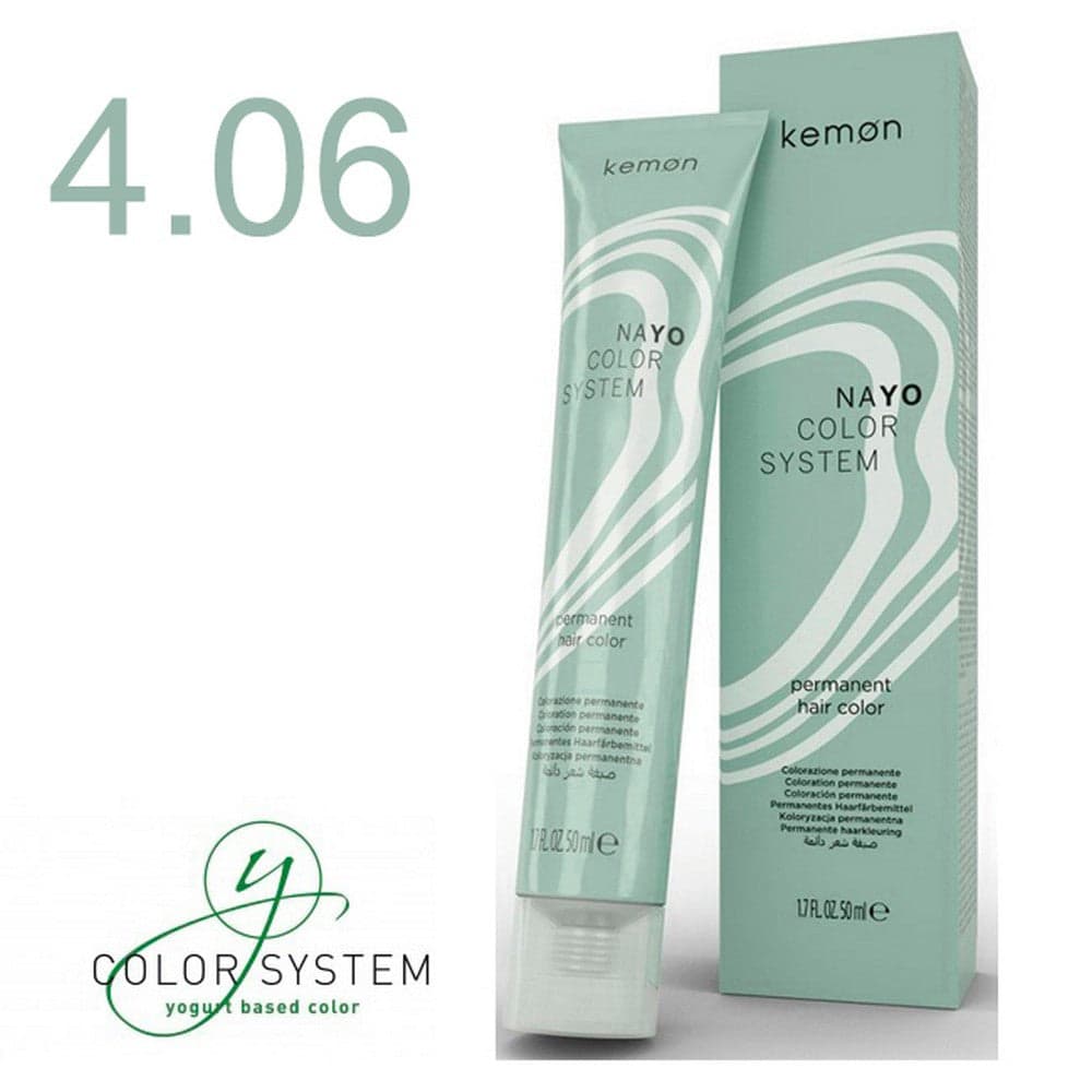 Kemon - Tinte Nayo Caoba 4.06 Castaño Natural 50 ml