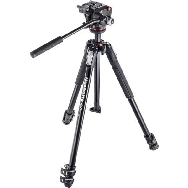 Manfrotto Tripé MT190X3-2W Aluminium + Rotula MHXPRO-2W Black