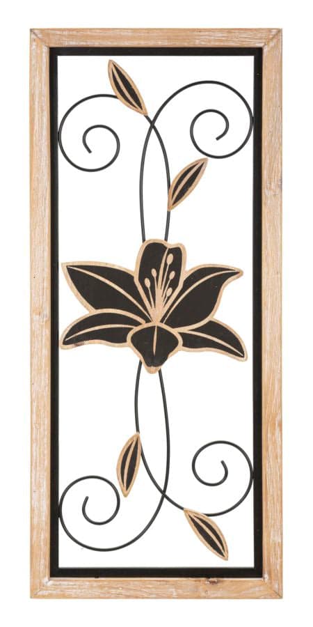 Painel em Ferro E Madeira Koman -B- Cm 26x2,5x60
