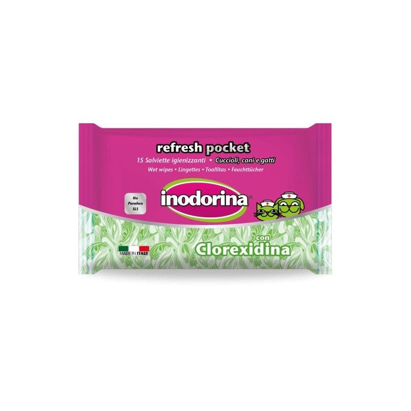 Inodorina Toallitas Refresh Pocket 15 uds