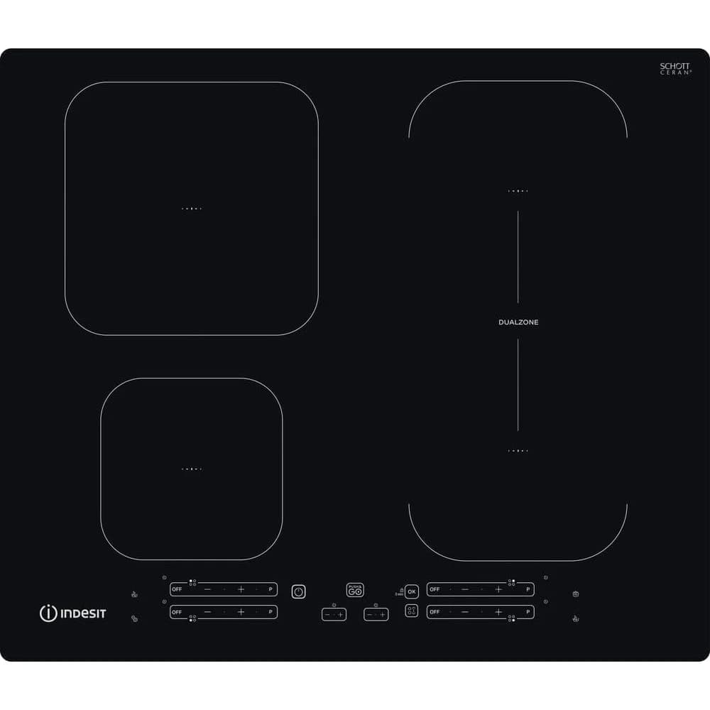 Placa de Indução Indesit IB 65B60 NE | 4 Zonas, 59cm, Preto