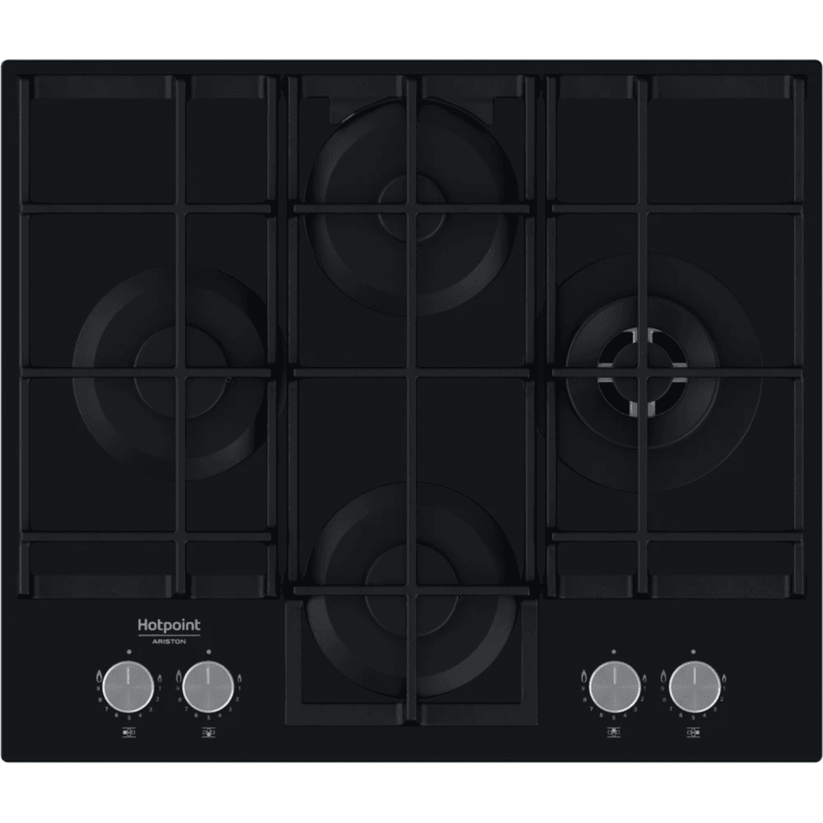Placa Gás Hotpoint HAGS 62F BK 59.6cm Gás Natural
