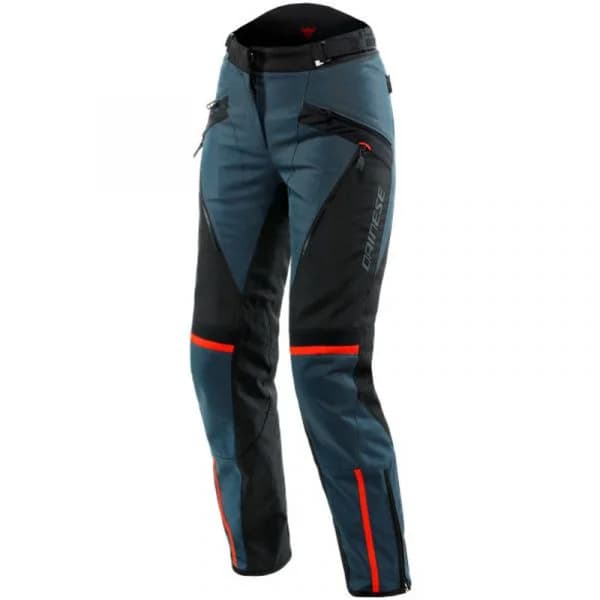 Dainese Calças Tempest 3 D-dry Lady Ebony / Black / Lava-red 38