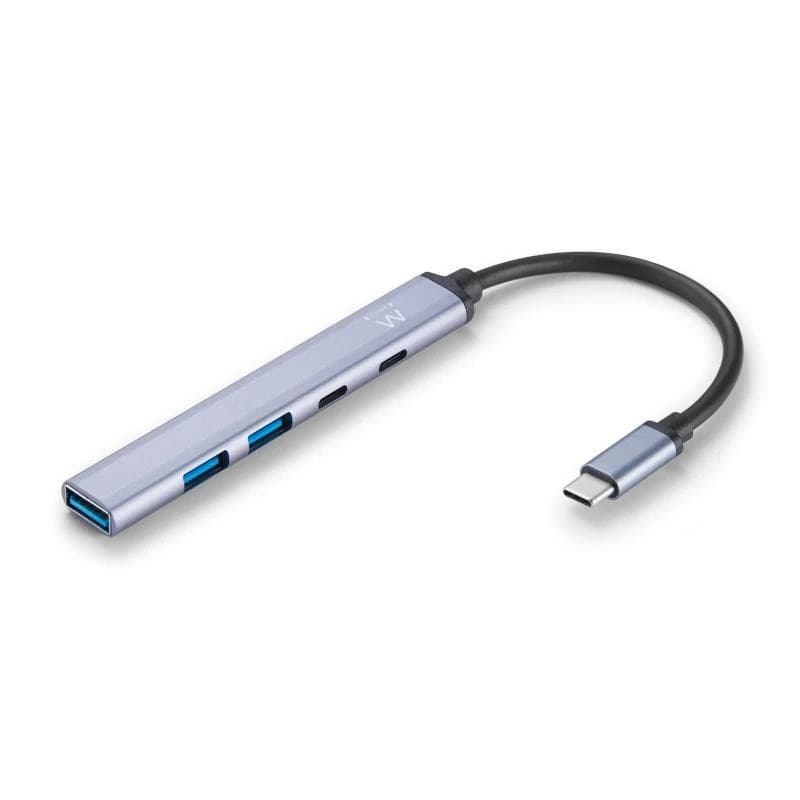Ewent Hub USB-C EW1149 5-Port USB 3.2 Gen1 PD 100W Cinza