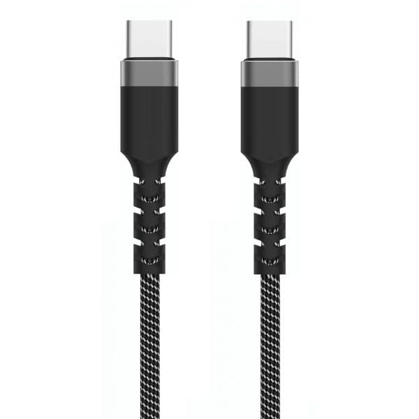 Ewent EC1097 Cabo USB-C 3.2 Gen 2 20Gbps PD100W 4K/120Hz 1m Black