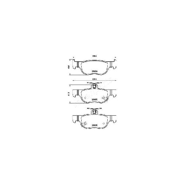 JAPANPARTS Jogo de Pastilhas para Travão de Disco - PP-320AF