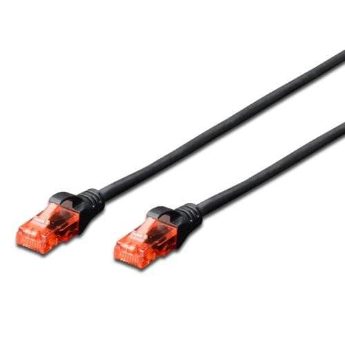 cabo de rede Ewent EW-6U-010 1m Cat6 U/UTP (UTP) Preto