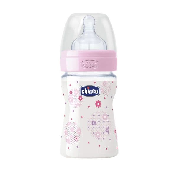 Chicco Biberão Benessere Silicone 0m+ 150ml Pink - 00020611100040