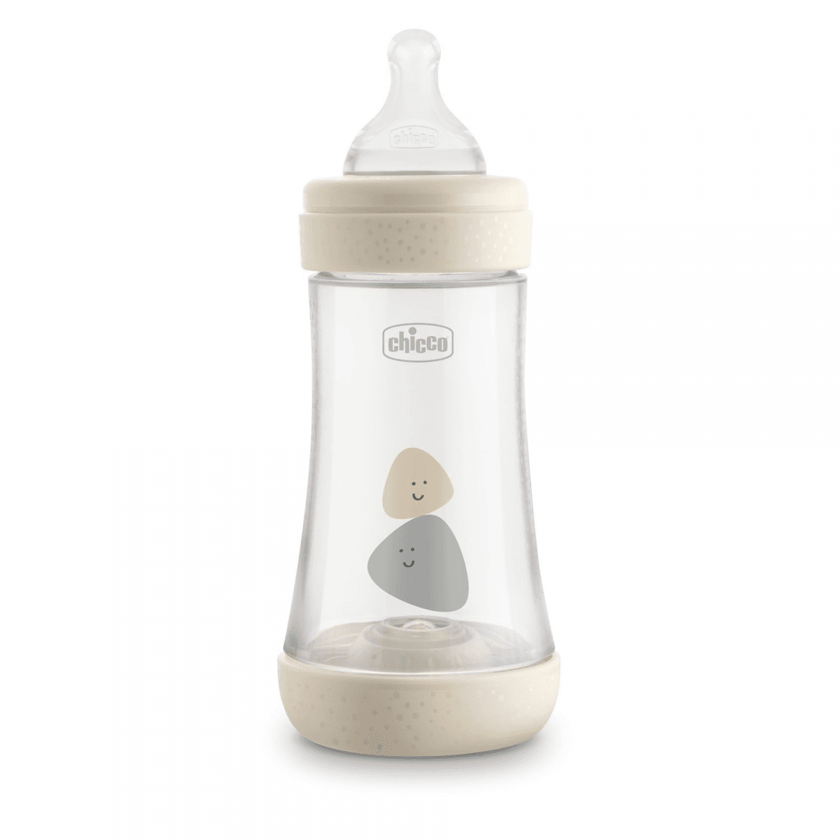 Chicco Biberão Perfect5 Fluxo Médio 2m+ 240ml Bege