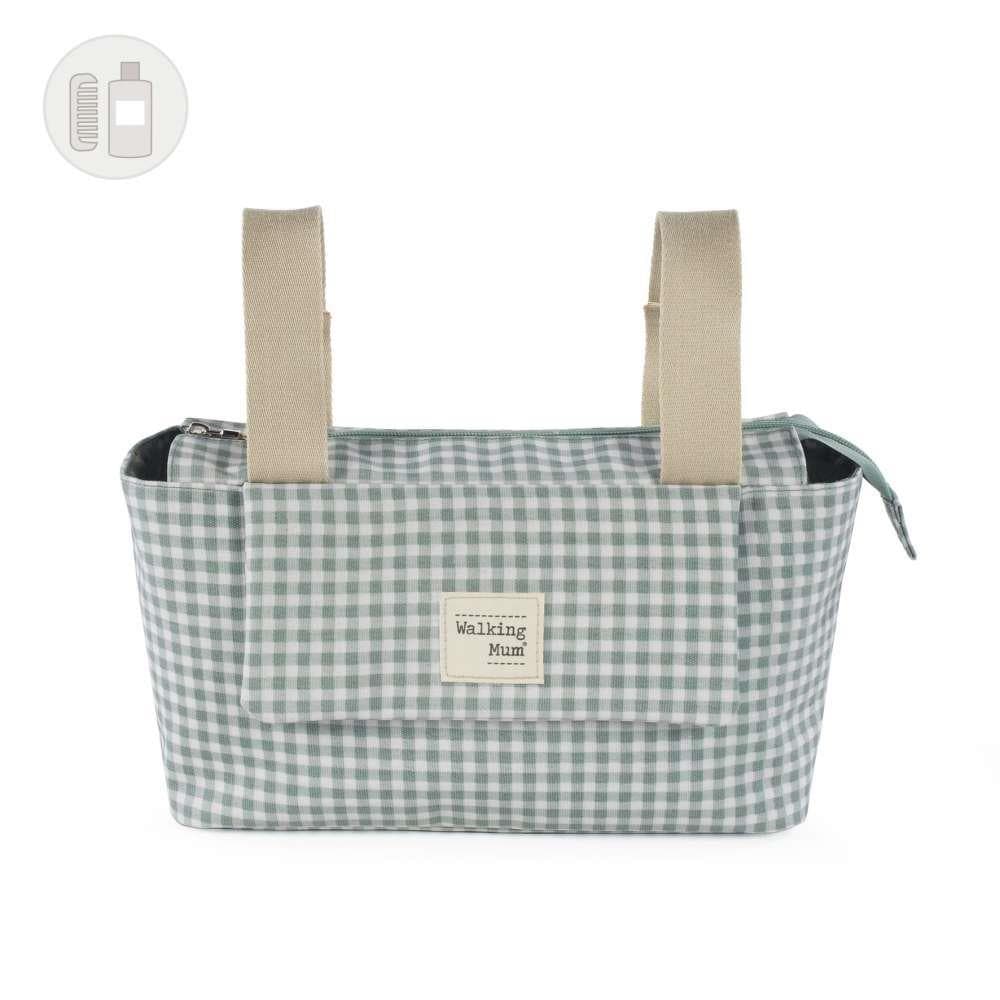 Walking Mum Bolsa Organizadora - I Love Vichy (verde) - 36263