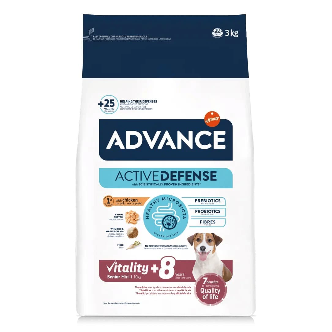 Advance Mini Senior +8 Chicken & Rice 3Kg