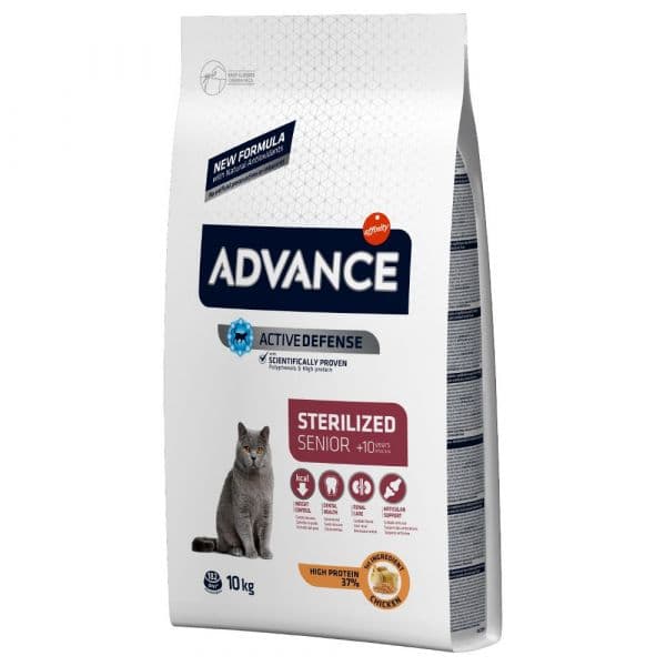 Advance Senior +10 Sterilized Chicken & Barley Cat 10Kg