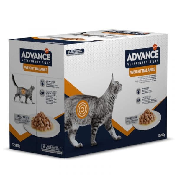 Ração Húmida Advance VET Weight Balance Gato Adulto 85g