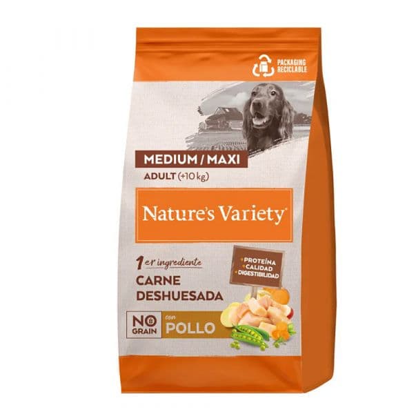 Ração Seca Nature's Variety No Grain Medium/Maxi Chicken 3Kg