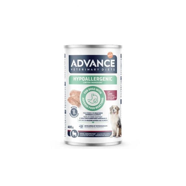 Advance Ração Húmida Hipoalergénica Cordeiro Cão Médio/Maxi 400g