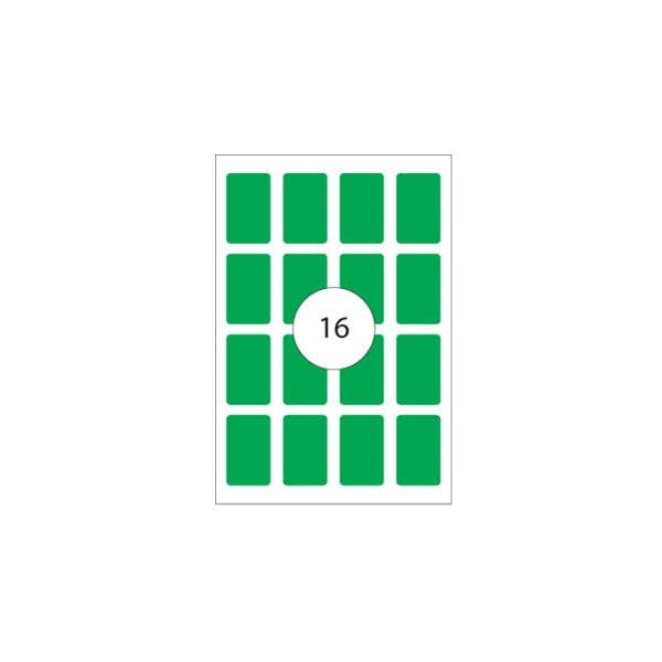 Apli Etiquetas 25x40 8 Fls A4 128un Verde APL2757