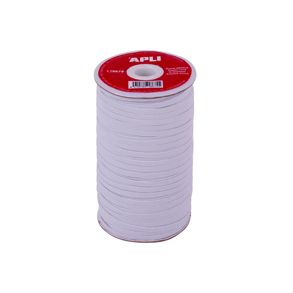 Apli Elástico Fio Bobine Branco 5mmx100m - 18675