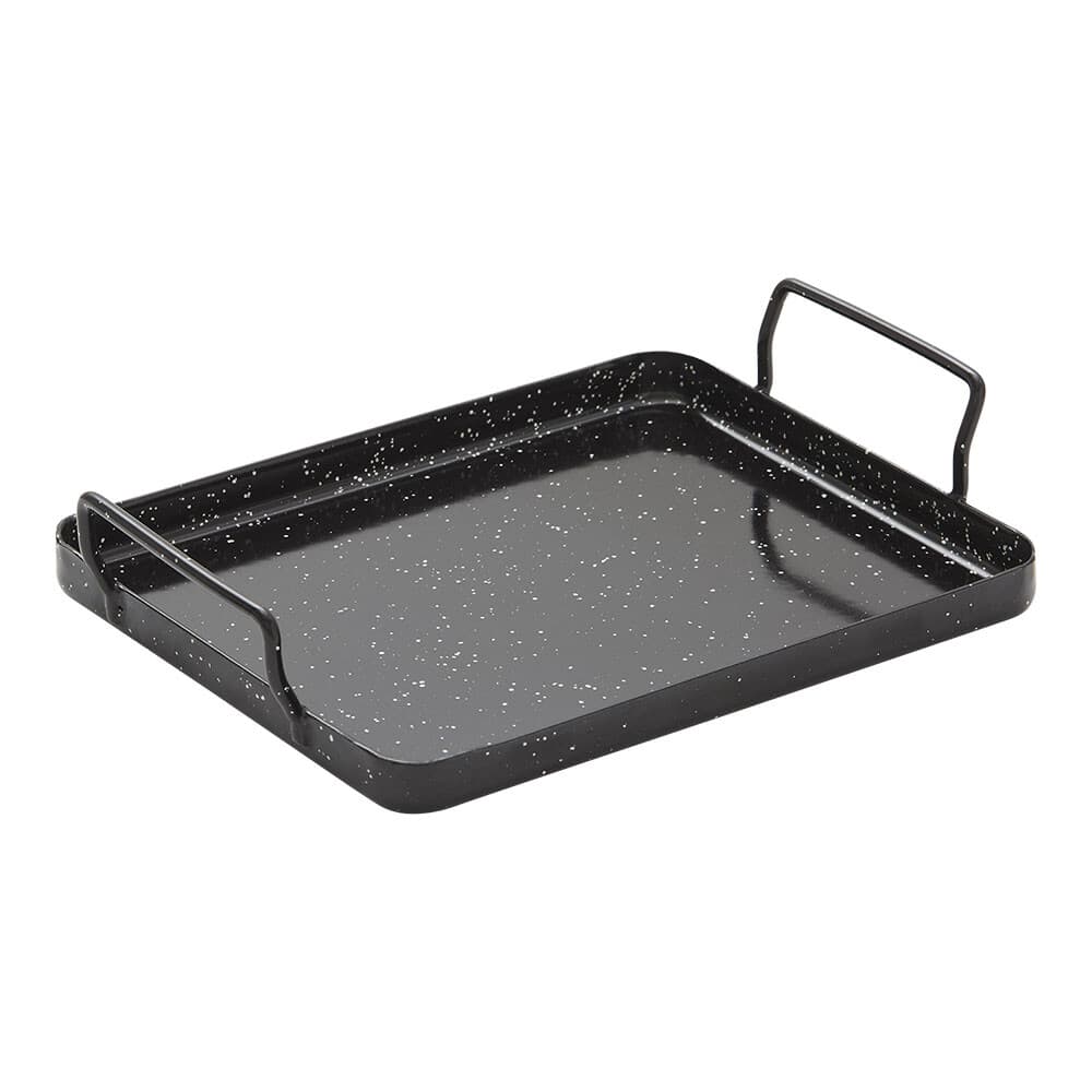 Bandeja de aço esmaltado para forno 26x30x2cm vaello