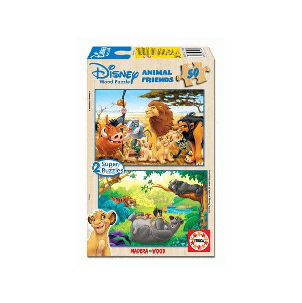 Educa Puzzle 2x50 Peças - Rei Leão e Selva - 13144