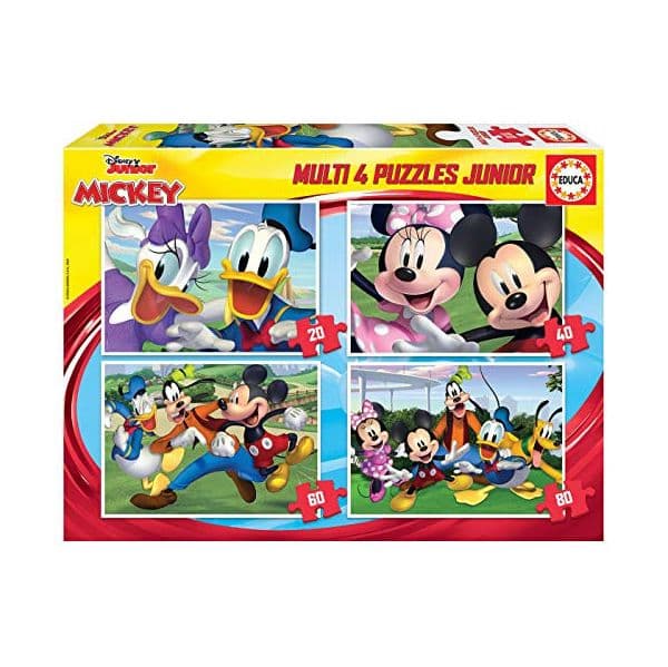Disney 4 Multi Puzzles Mickey & Friends EDU1323