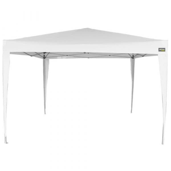 Aktive Gazebo Dobrável Regulável em Altura 300x300x240/250 cm Branco
