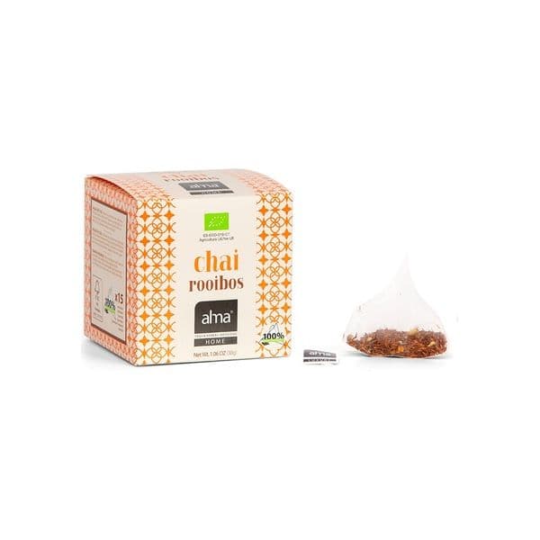 Alma Home Infusão de Rooibos Chai 15 Saquetas de 2g (baunilha Coentro Canela Gengibre Cravo-da-índia)