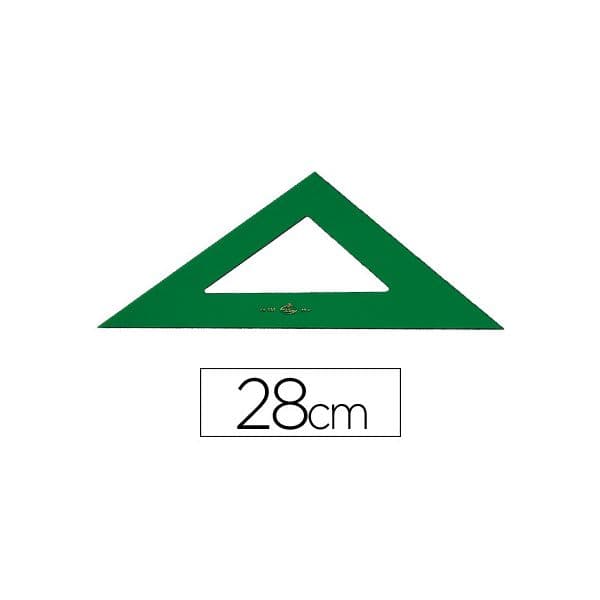 Faber Esquadro Plástico Especial 28cm Verde - 566/28