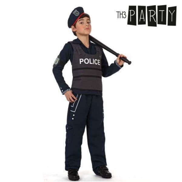 Atosa Child Child Police Custom Preto 10-12 Anos