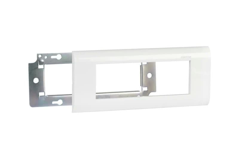 Espelho e Chassis p/ 3 Paineis Ligação Branco - WP-195MCH