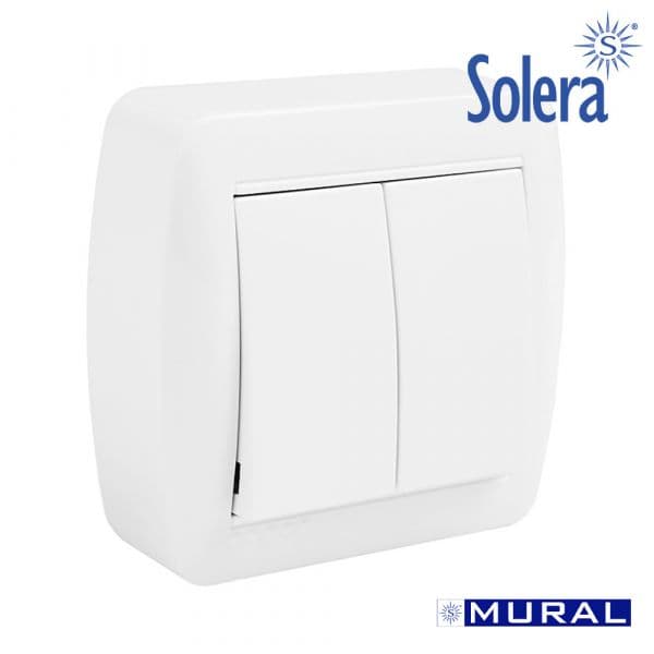 Solera Duplo Comutador 74X72X78MM S. Mural - ELK42981