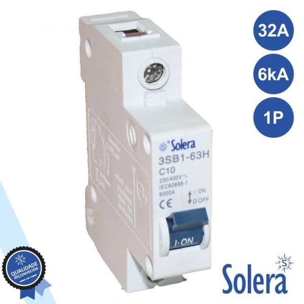 Solera Magnetotérmico 1P 32A C 6KA Resid/terciario - ELK02867