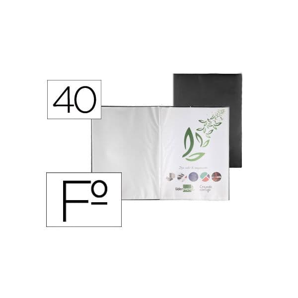 Liderpapel Capa Catálogo c/ Espiral 40 Bolsas PP - EC43
