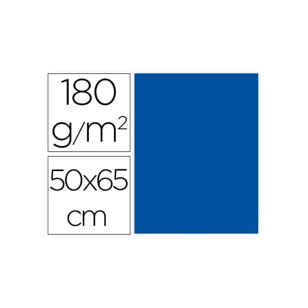Liderpapel Cartolina 50X65cm 180Grs 25un. Azul - CX58