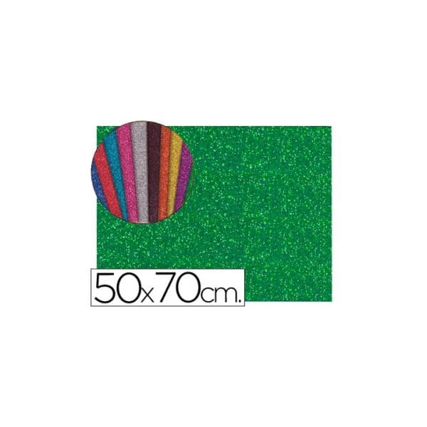Liderpapel 10 Un. Goma Eva com Purpurina 50x70cm 60G/M2 Espess - GE69