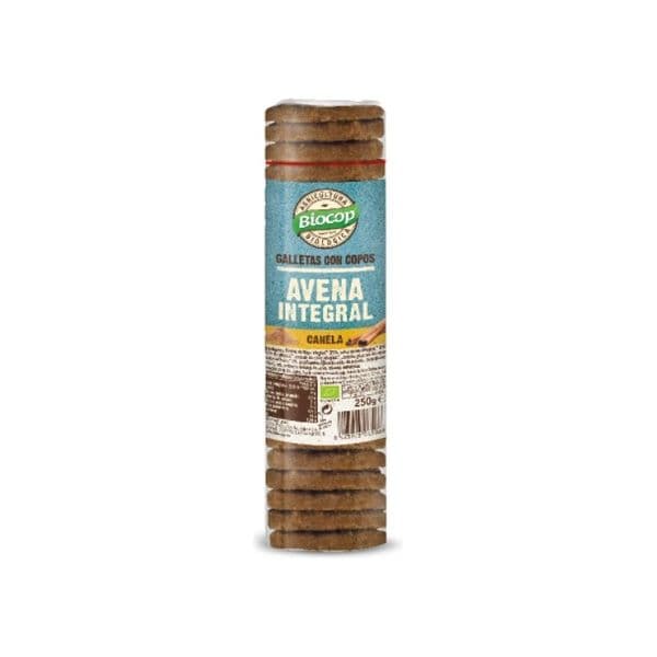 Biocop Cookie com Flocos de Aveia Integral e Canela 250g