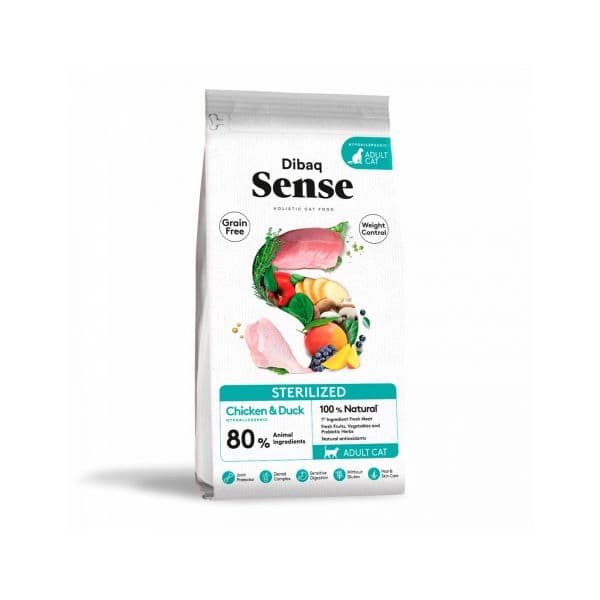 Dibaq Sense Cat Grain Free Sterilized Chicken&duck 1,5kg