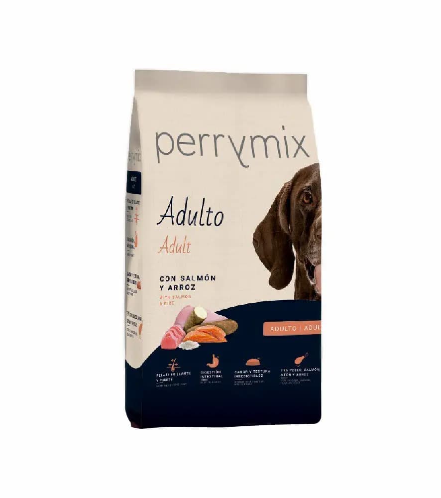 Perrymix Adulto Salmão e Arroz 3kg Ração para Cão - Campet
