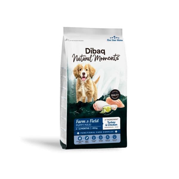 Dingo 5 Estrelas Maxi Puppy Peru E Frango 2Kg