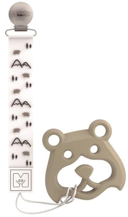 Saro Fita Porta-Chupeta de Silicone + Mordedor 0m+ Cor: C