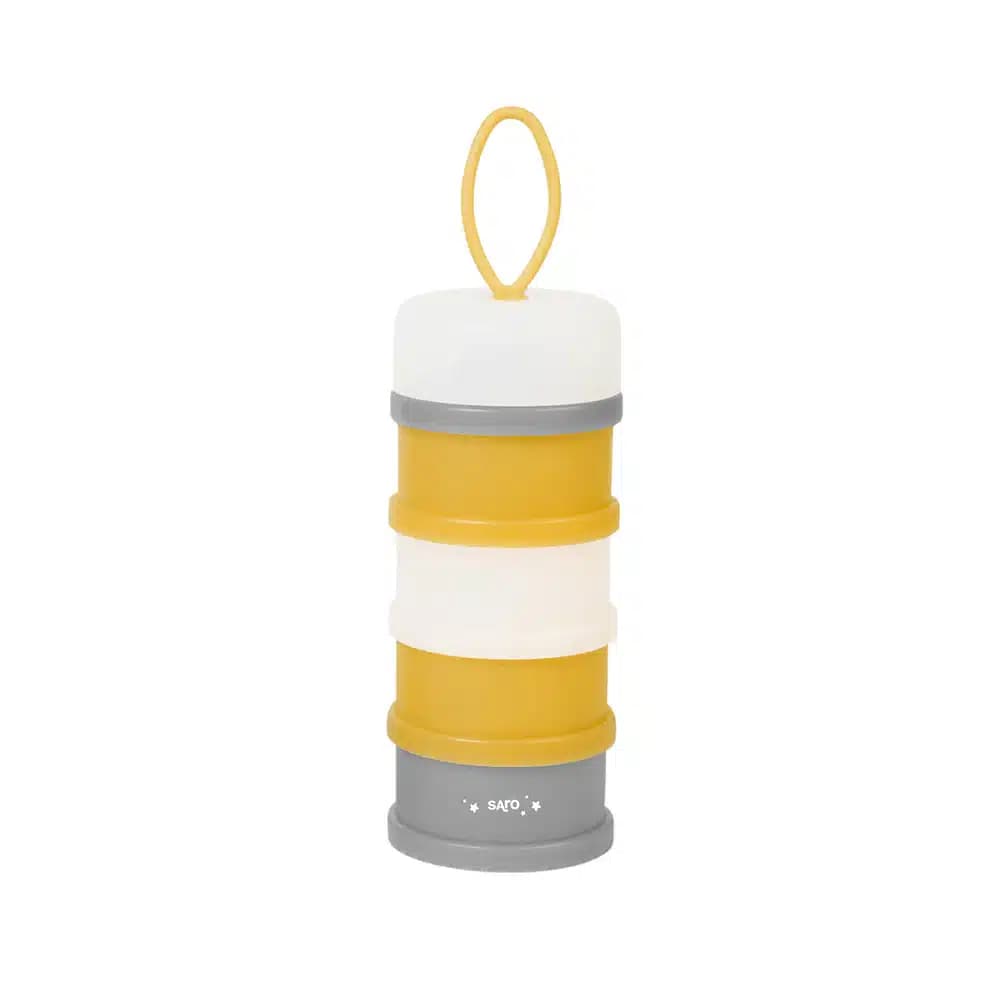 Saro doseador de leite em pó mustard